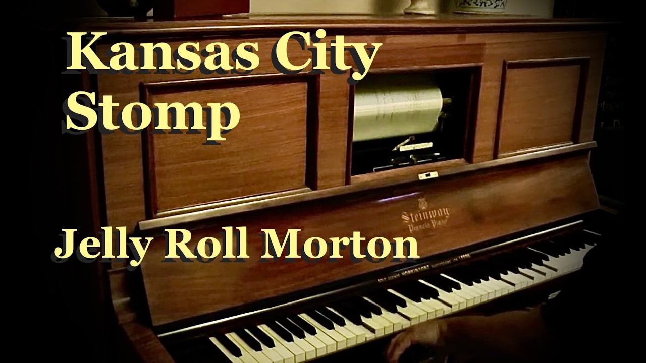 Kansas City Stomp.  Jelly Roll Morton - piano roll.