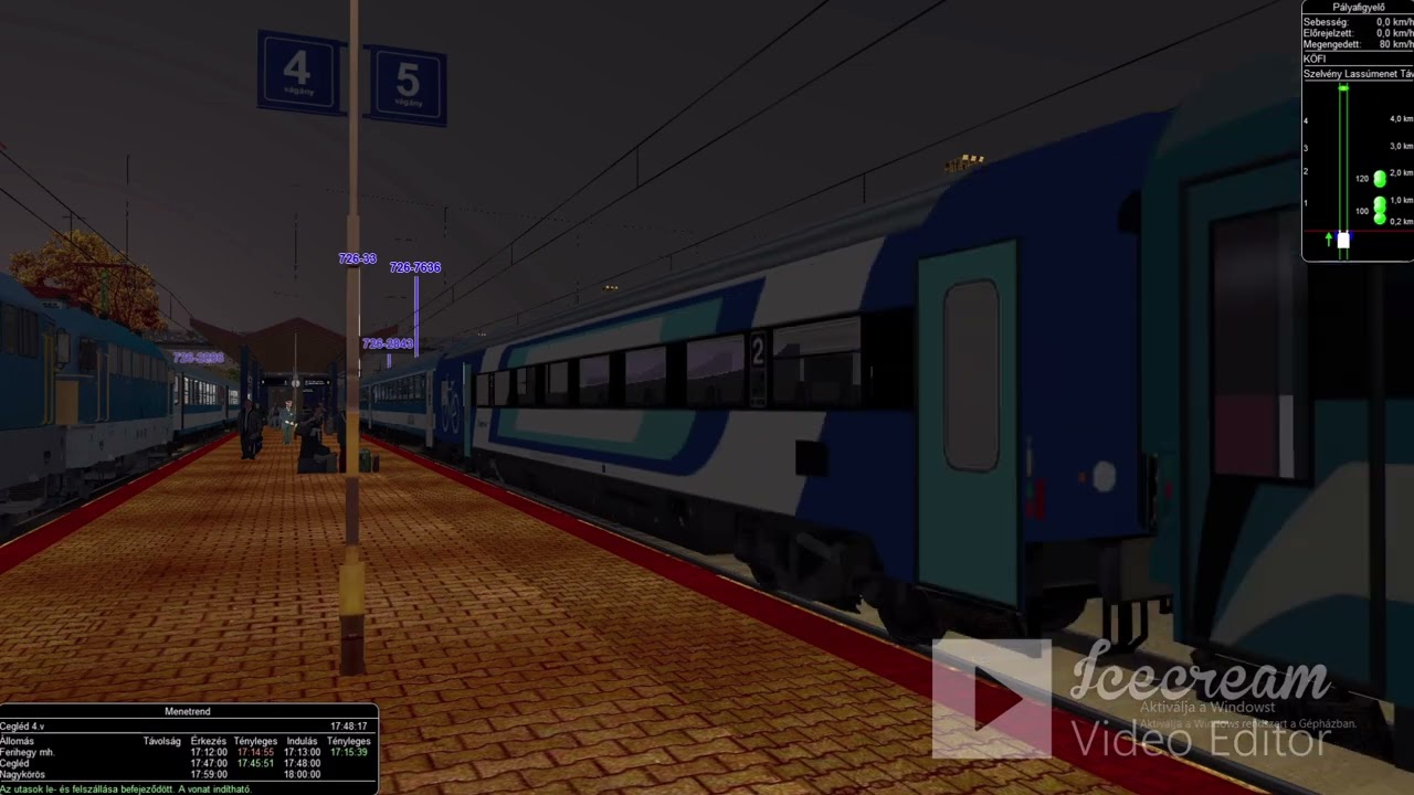 MSTS/OR 726 NAPFÉNY INTERCITY BUDAPEST NYUGATI SZEGED