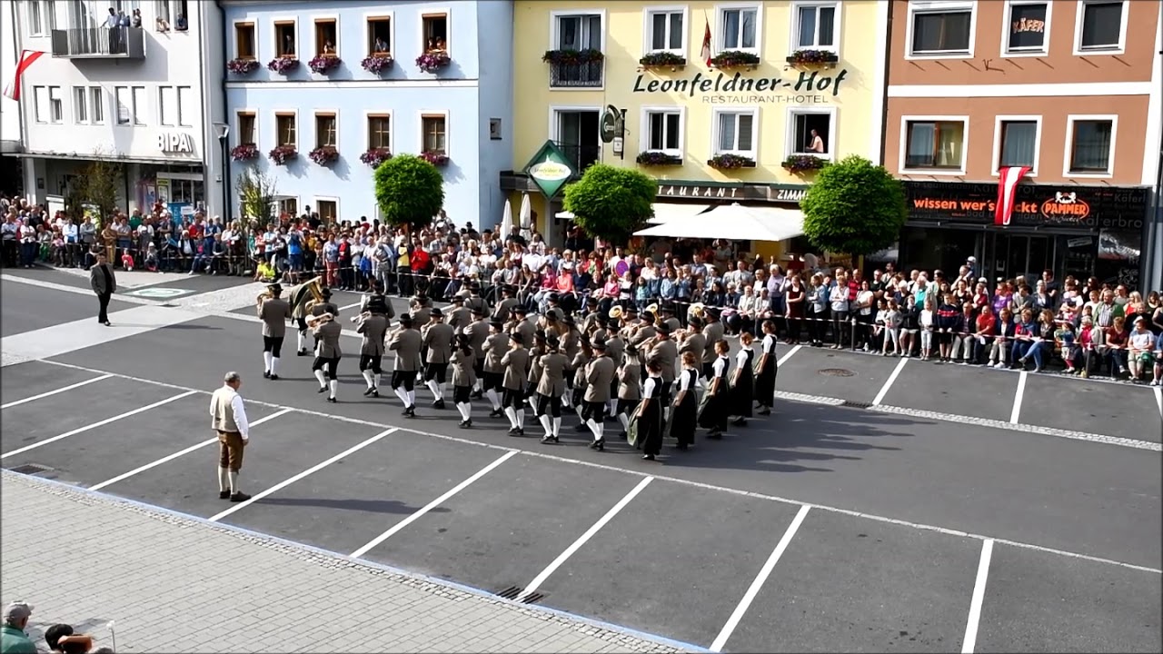 Marschshow des MV Reichenthal beim Bezirksmusikfest 2019 In Bad Leonfelden