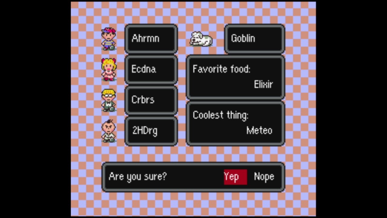 PK Scramble! Earthbound Randomizer v9.11 - Seed of the Week 252 - Boogey Smooch II: Back in Business