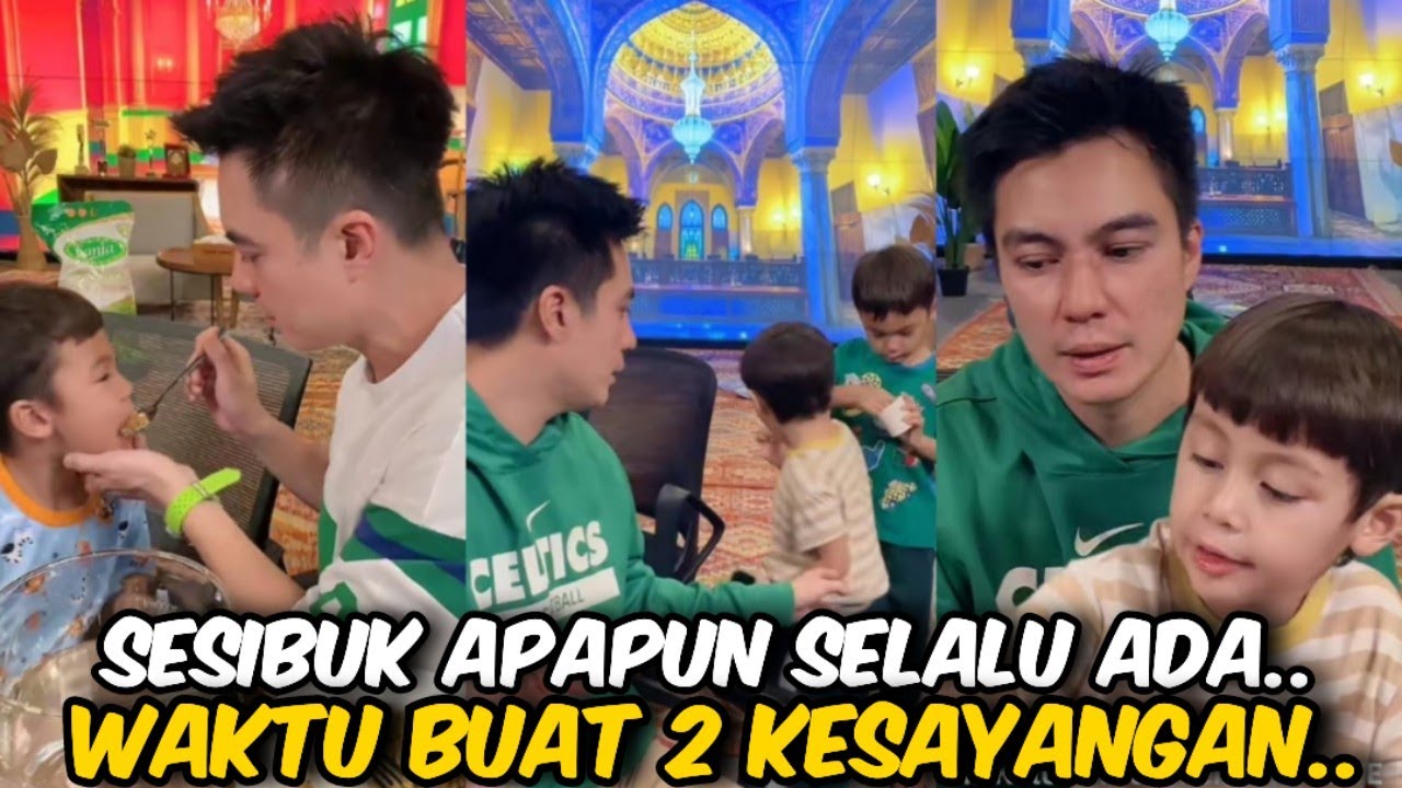 MASYAALLAH ‼️SESIBUK APAPUN PAPAH BAIM SELALU SEMPATKAN WAKTU BUAT 2 JAGOANYA @galerikiano 