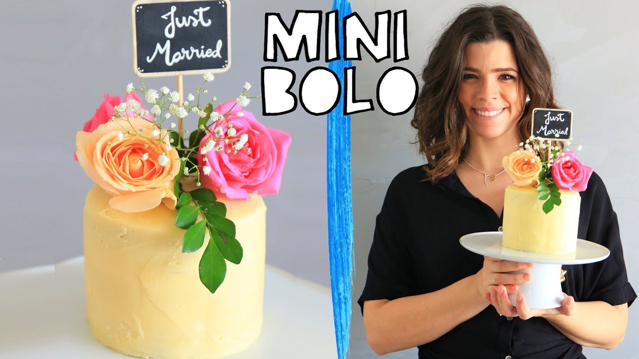 MINI BOLO DE CASAMENTO (Bolo do amor 😂) - Mini Bolos 🎂 | TPM por Ju Ferraz