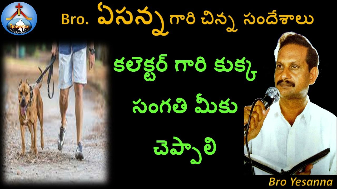 కలెక్టర్ గారి కుక్క సంగతి మీకు చెప్పాలి-Bro Yesanna Short Messages-ఏసన్న గారి సందేశాలు-Hosanna