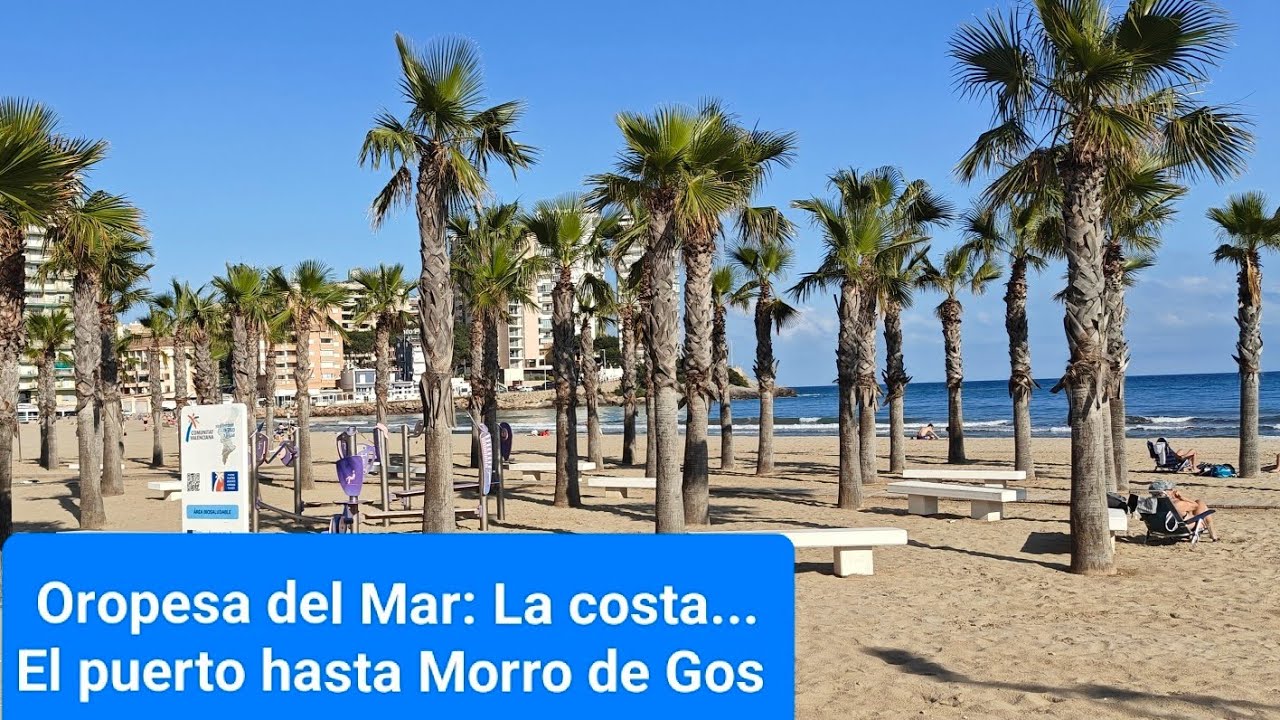 Oropesa del Mar : La costa desde el puerto náutico hasta Morro de Gos...