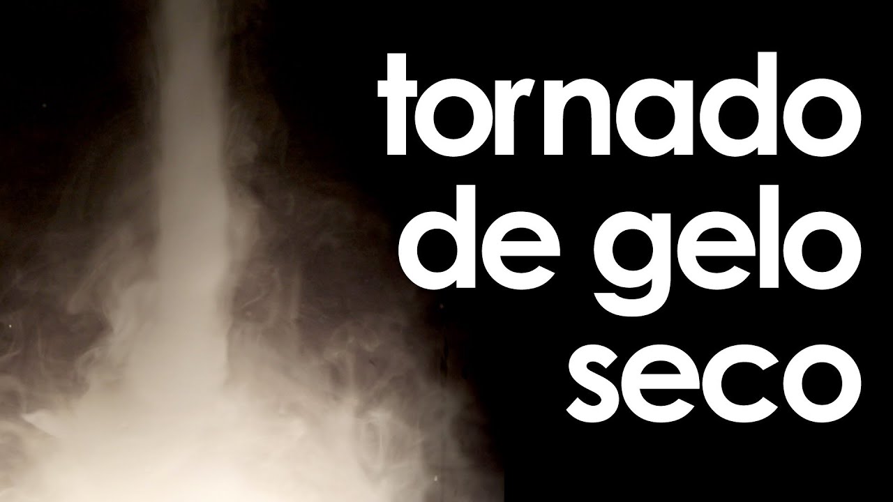 Tornado de GELO SECO (EXPERIÊNCIA de FÍSICA)