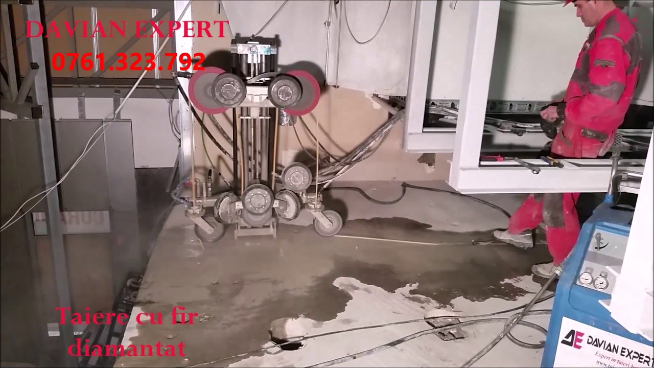 Taiere Beton Armat cu Fir Diamantat(DAVIAN EXPERT 0761.323.792)
