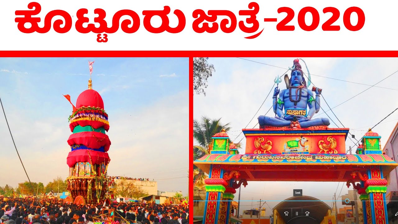 Kotturu Jaatre Video 2020 | Kotturu Basaveshwara Rathotsava Latest Video | Ballary District Kotturu