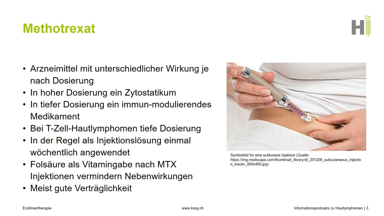 9. Erstlinientherapie – Präsentationsreihe zu Hautlymphomen