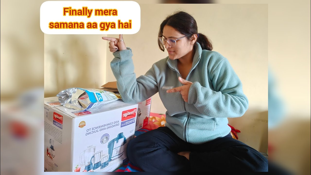 Finally mera saman le aaye mummy papa😎 #viral #digitalcreator #trending #enjoy #realme 