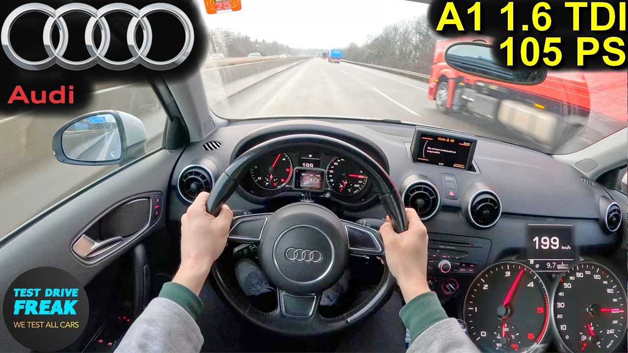 2010 Audi A1 1.6 TDI (105 PS) TOPSPEED POV 🚗 Autobahn Drive | No Speed Limit | Diesel Run