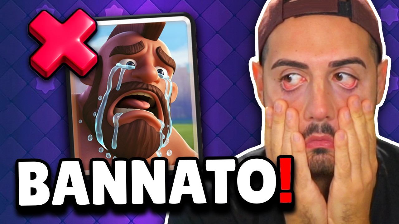 HANNO BANNATO il DOMATORE... CLASH ROYALE SENZA CUORE!