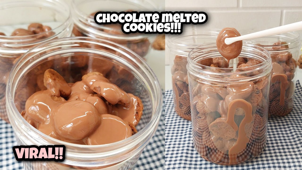 AKHIRNYA BIKIN YG LAGI VIRAL DI MALAYSIA!! CHOCOLATE MELTED COOKIES!! BISA NI BUAT IDE BAKULAN!!