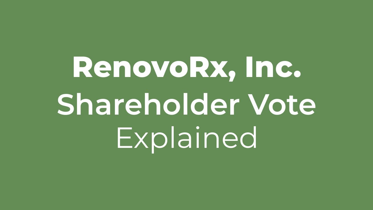 RenovoRx's Proxy: Executive Pay vs. Patient Outcomes?