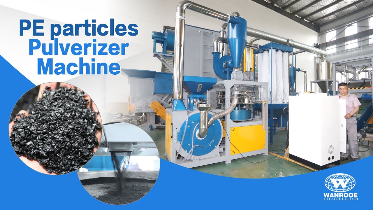 100-2000kg/h Plastic PE Pulverizer Machine PE Grinder Plastic Powder Making Machine