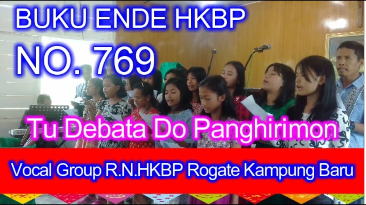 TU DEBATA DO PANGHIRIMON (Cover) Vocal Group RN.HKBP Rogate | Music Rohani