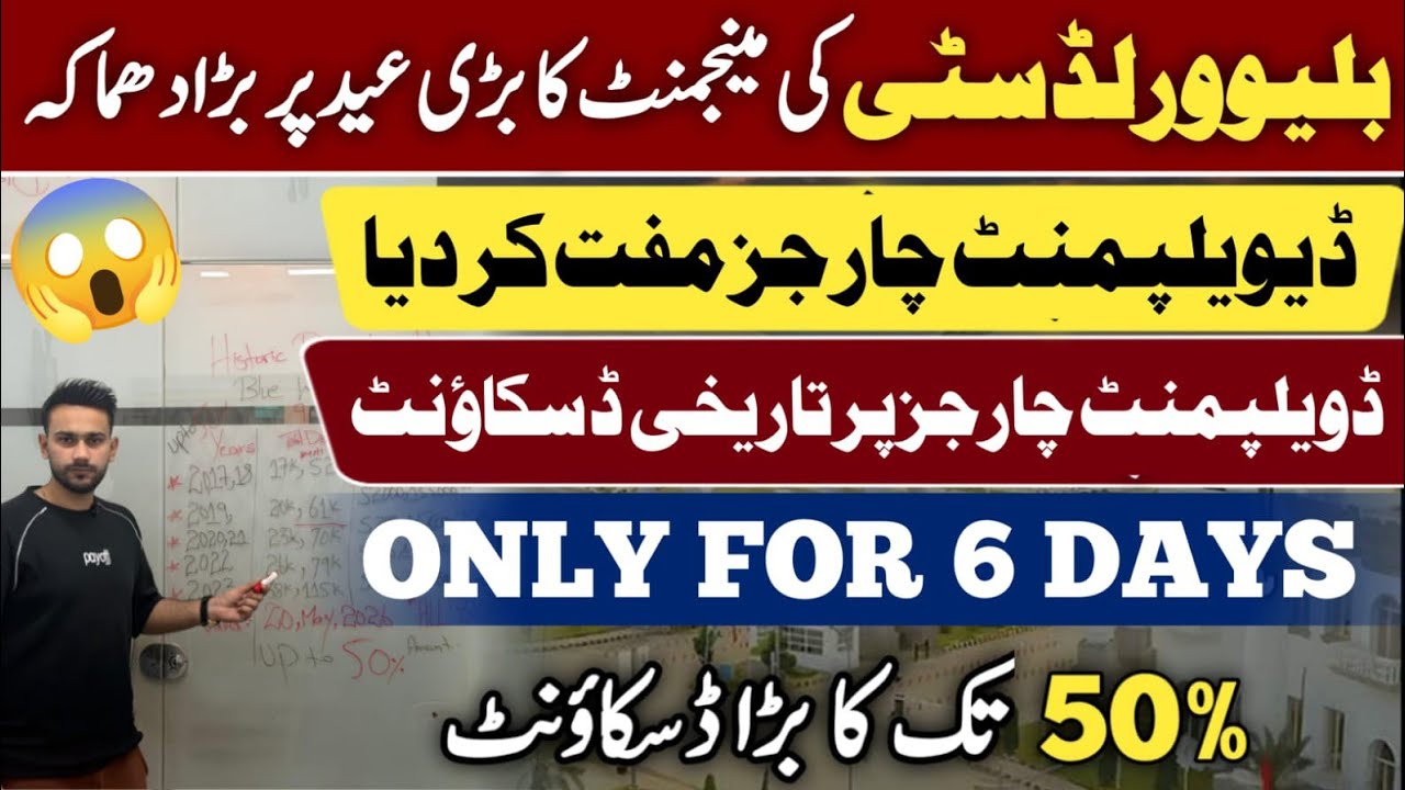 Blue World City brings a historic offer for investors and buyers in 2026. Get up to 50% discount 