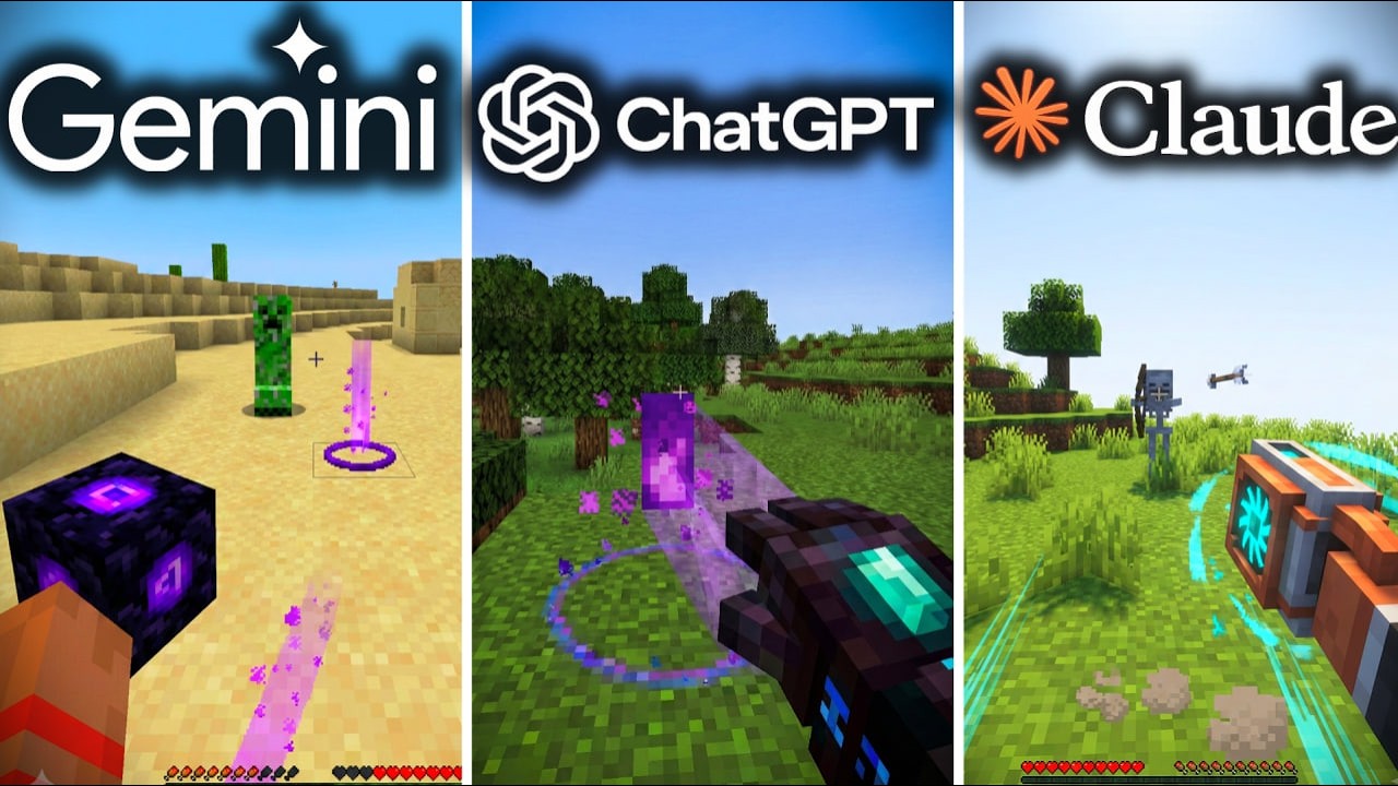 ChatGPT vs Gemini vs Claude Making a Minecraft Add-On From Scratch