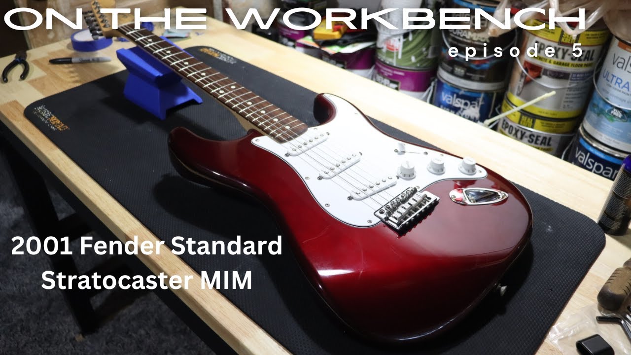 Fender Mexican Standard Stratocaster Fret Level Crown Polish On the Workbench Episode 5