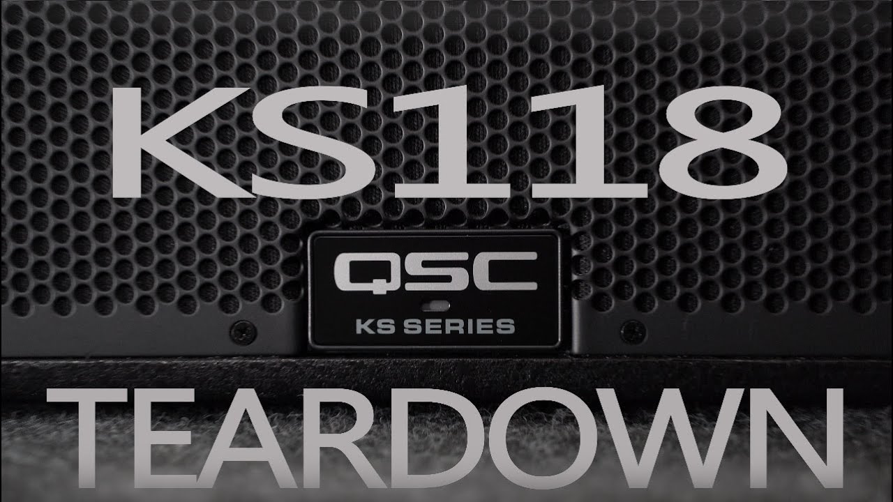 Тест басов сабвуфера QSC KS118 / Free-air / Разборка!