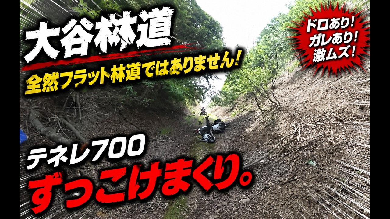 テネレで大谷林道その３　Yamaha Ténéré 700