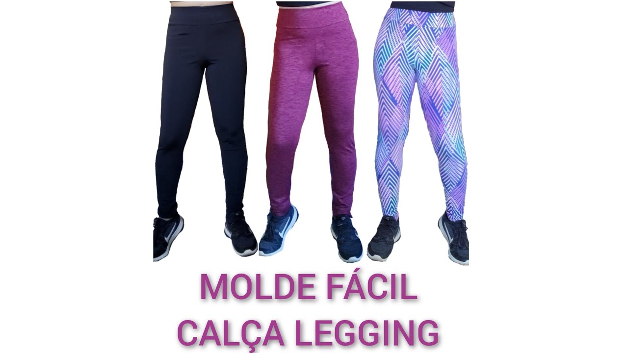 MOLDE FÁCIL CALÇA LEGGING !!! #calçalegging #moldecalçalegging #legging