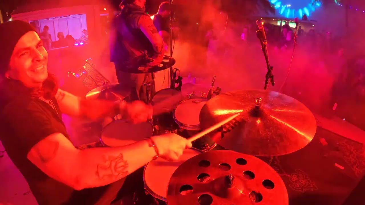 BASSTARDOS ft ISRAEL MORALES  #drumcam NARIMA #song at @groundUPmusicNYC #miami