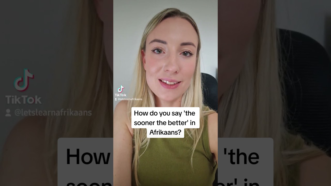 Африкаанс для начинающих: чем раньше, тем лучше #afrikaanslanguage