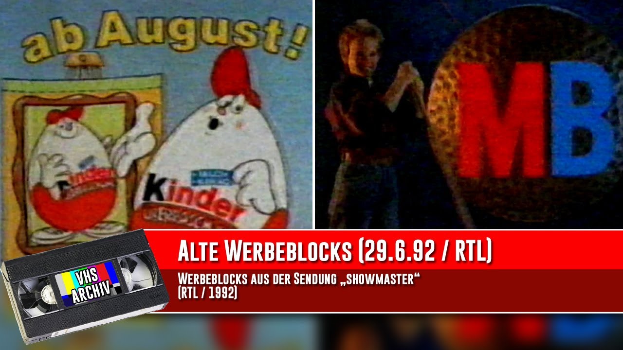 Alte Werbeblöcke (RTL / 29.6.1992)