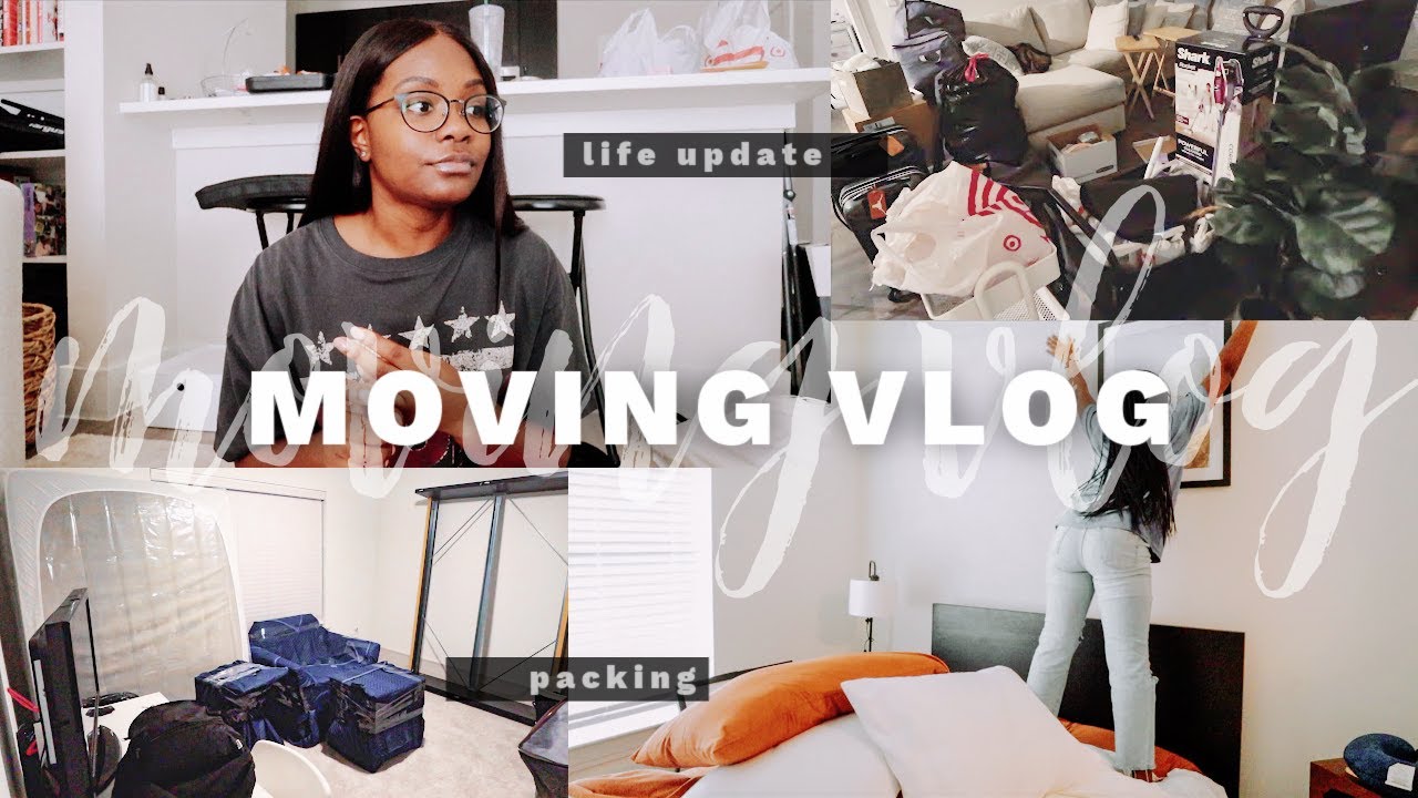 MOVING VLOG #1 | packing up everything, last few days before moving to Austin + life update