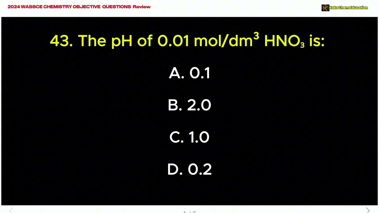 How to Calculate pH of a Strong Acid (HNO₃ Example). | Kokochem Education