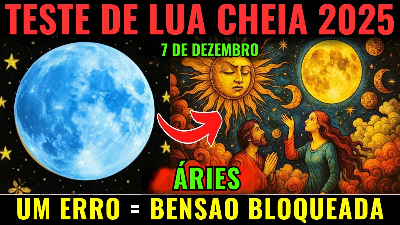 ÁRIES ♈ AVISO URGENTE: A LUA CHEIA DE 7 DE DEZEMBRO VAI TESTAR VOCÊ!