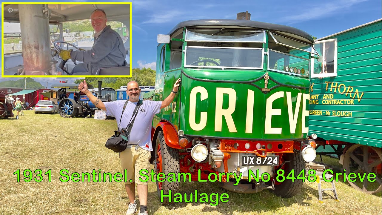 1931 Sentinel  Steam Lorry No 8448 Crieve    Haulage On Road to Rail Norden 2023