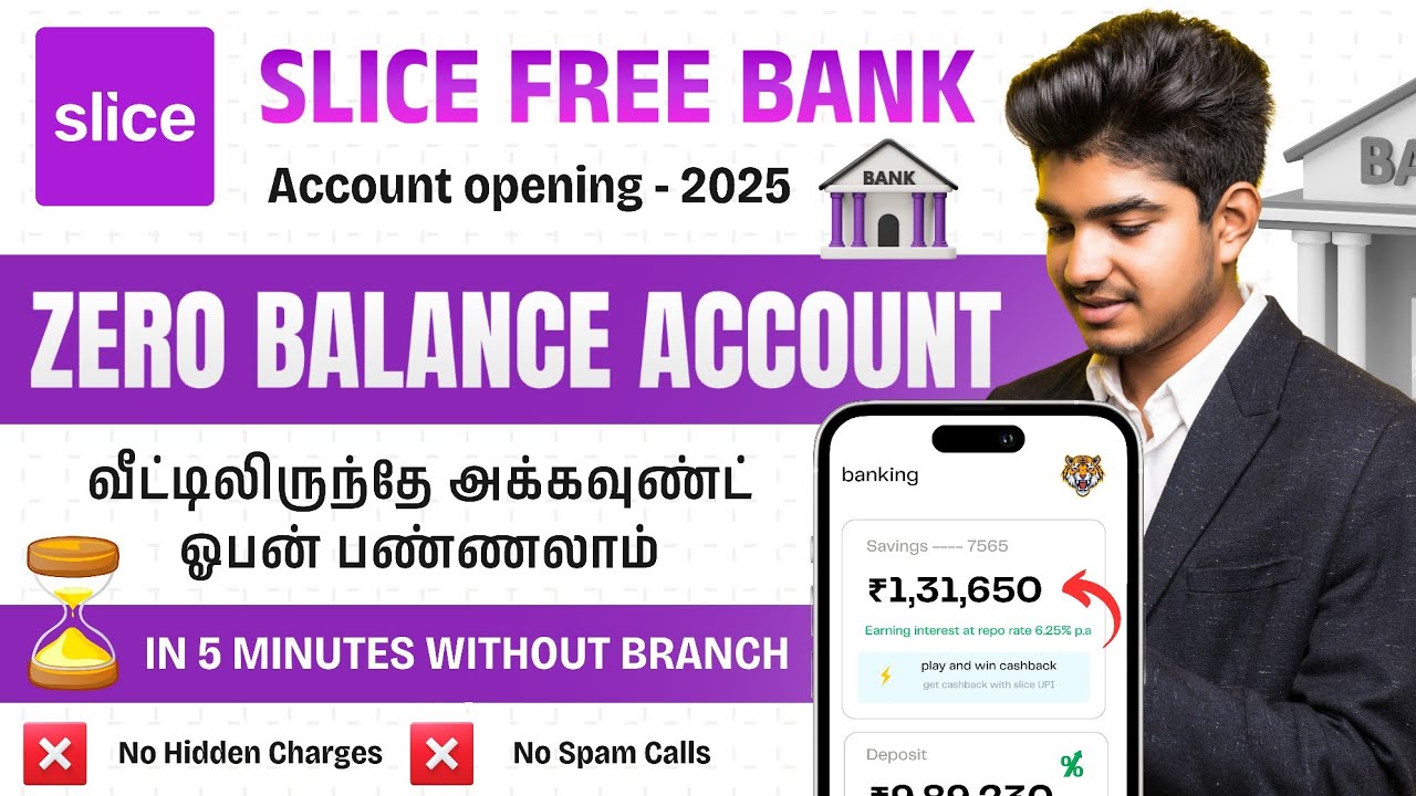 Slice Zero Balance Account Opening Online in Tamil | Slice Bank Account Opening