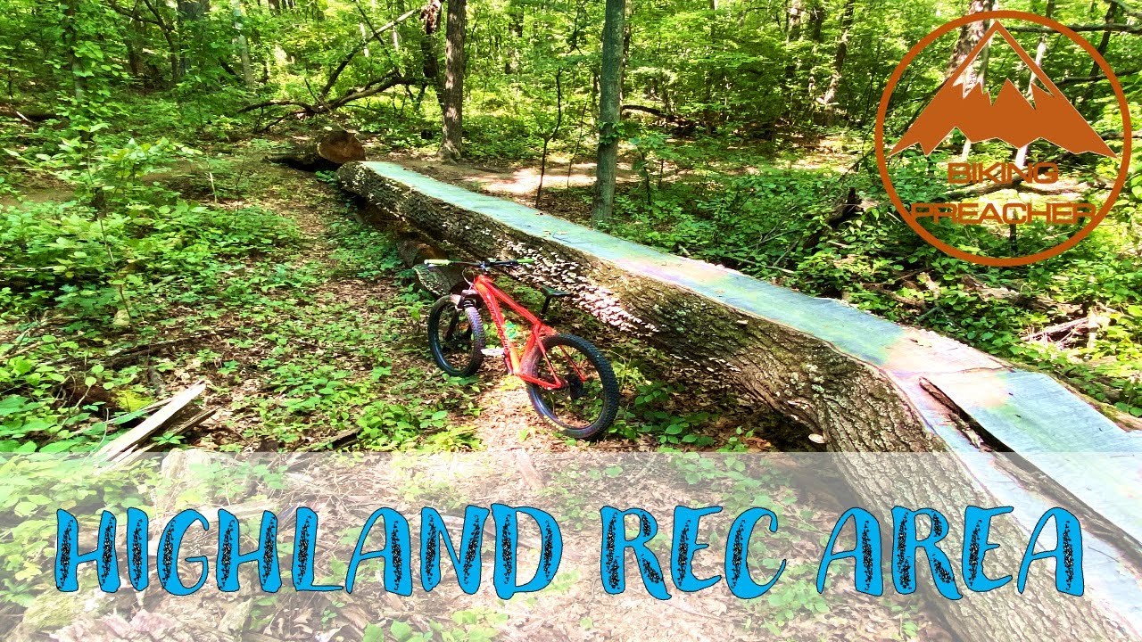 I road myself sick at Highland Rec Area