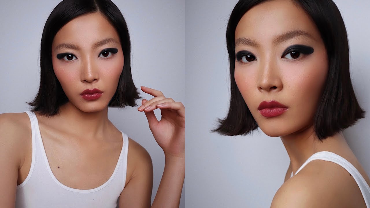 Fresh Spring Makeup With Graphic Eyes | Hung Vanngo