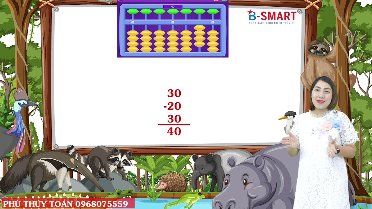 HỌC TOÁN SOROBAN MIỄN PHÍ : Bài 2 : Cộng trừ không cô thức phạm vi 10,20,30,40
