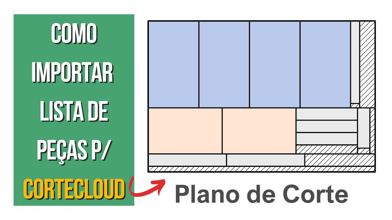 Como Importar Lista de Peças p/ CorteCloud - Plano de Corte Marcenaria