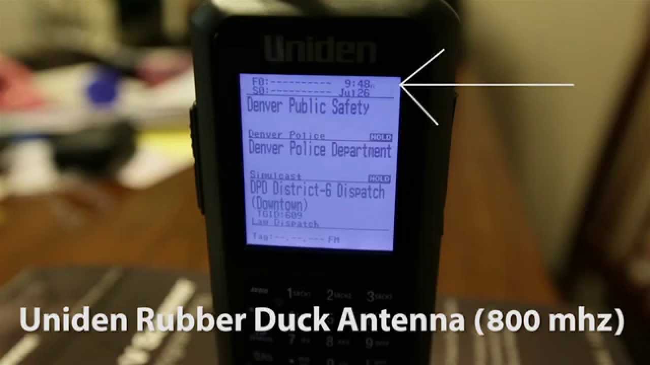 Uniden BCD436 Antenna Comparison