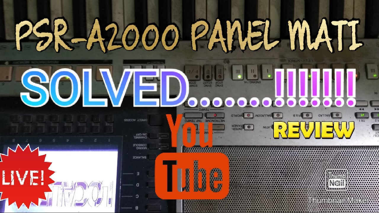 PSR-A2000 LAMPU PANEL MATI (TIDAK MENYALA)SOLVED.....!