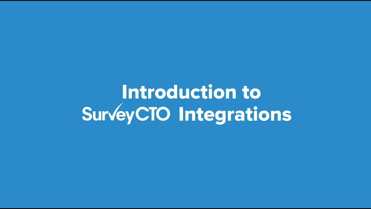 SurveyCTO Integration Options