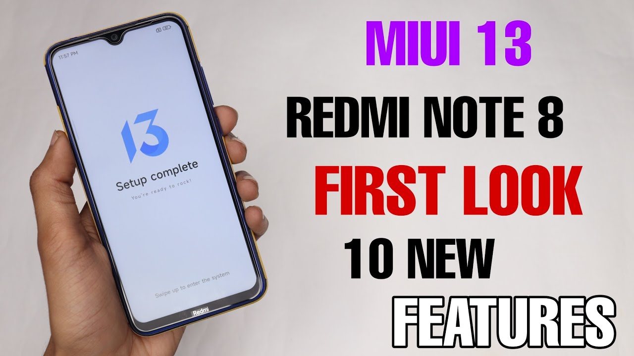 INSTALL MIUI 13 REDMI NOTE 8 FIRST LOOK | MIUI 13.0.10.0 STABLE ROM
