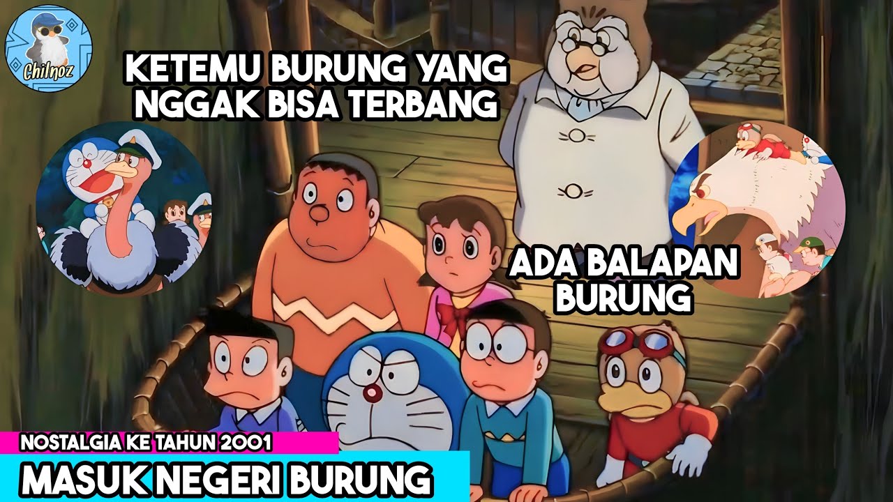ADA PORTAL MENUJU NEGERI MANUSIA BURUNG || Rangkum Alur Film Doraemon: Nobita di Kerajaan Burung