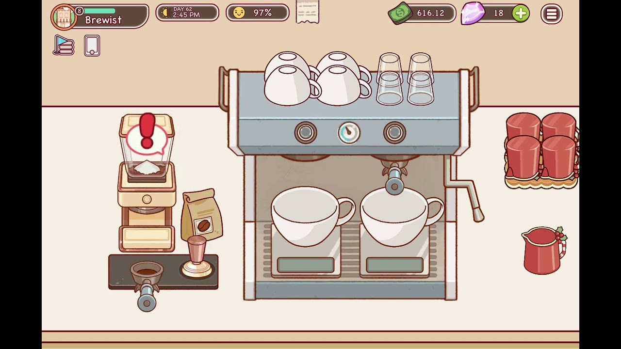 ASMR Let's play good coffee, great coffee