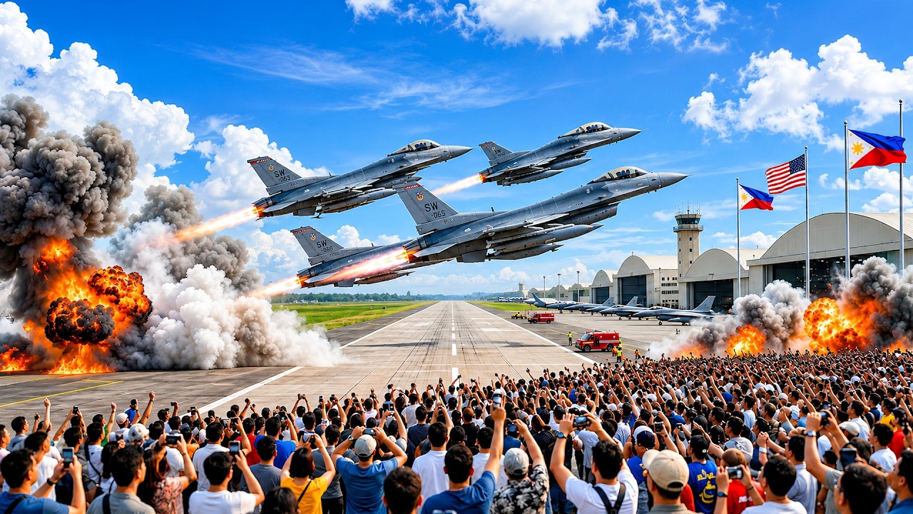 The Philippines Was Surprised! F-16 Fighter Jets Arrive at Subic Bay Airport