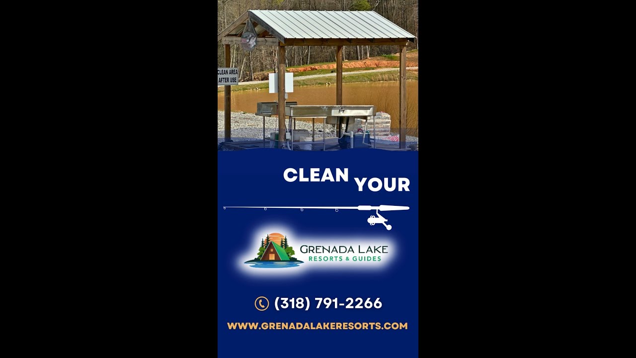 Grenada Lake Resorts - Convenient to clean your catch! 🎣