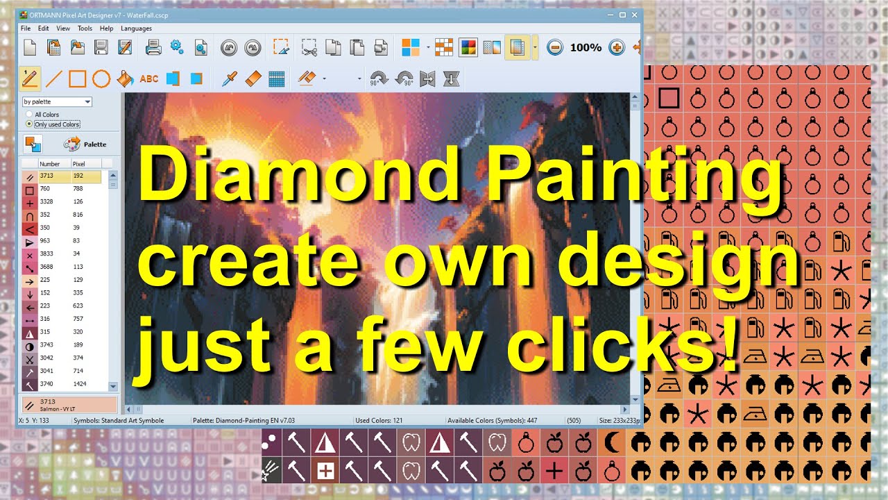 Diamond Painting - Create and Print it Yourself - with just a few clicks!