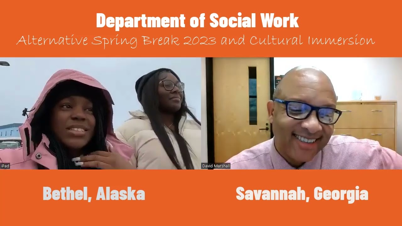 Savannah State University Social Work Students in Bethel Alaska.