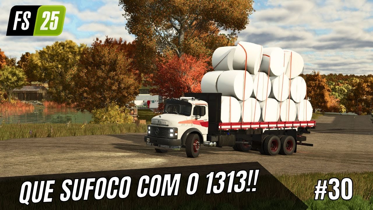 #30 Começando Zero dia 51-52 | Que SUFOCO na estrada com o MB 1313 Farming Simulator 25