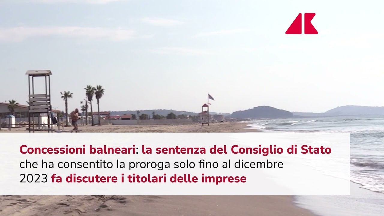Concessioni balneari: proroga solo fino a dicembre 2023