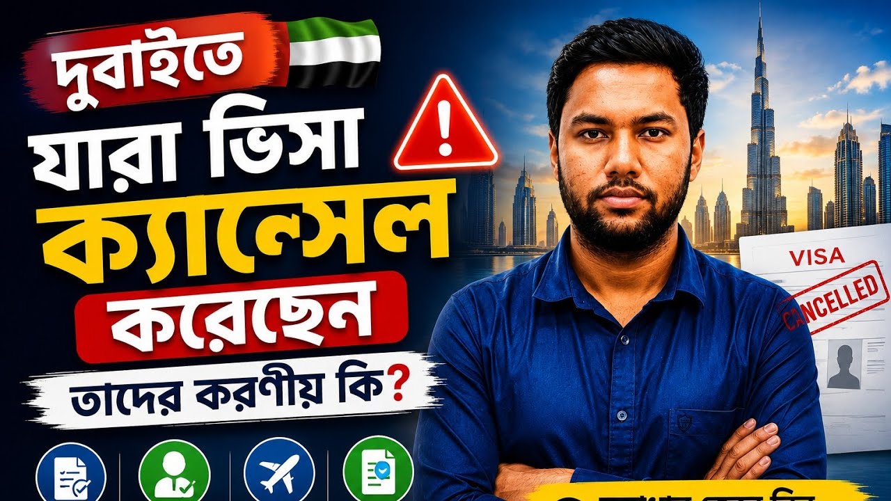 দুবাইতে যারা ভিসা ক্যান্সেল করেছেন তাদের পরবর্তী করণীয় | Abdul Hakim UAE.